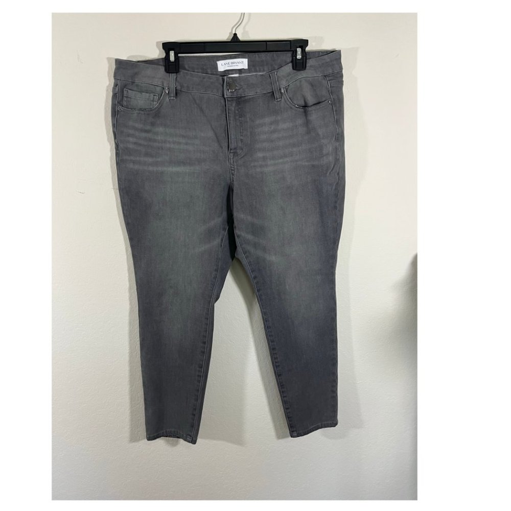 NWOT Lane Bryant Bundle of 2 Jeans Size 18 Light Black Skinny Jeans Cropped Jean - Picture 10 of 15